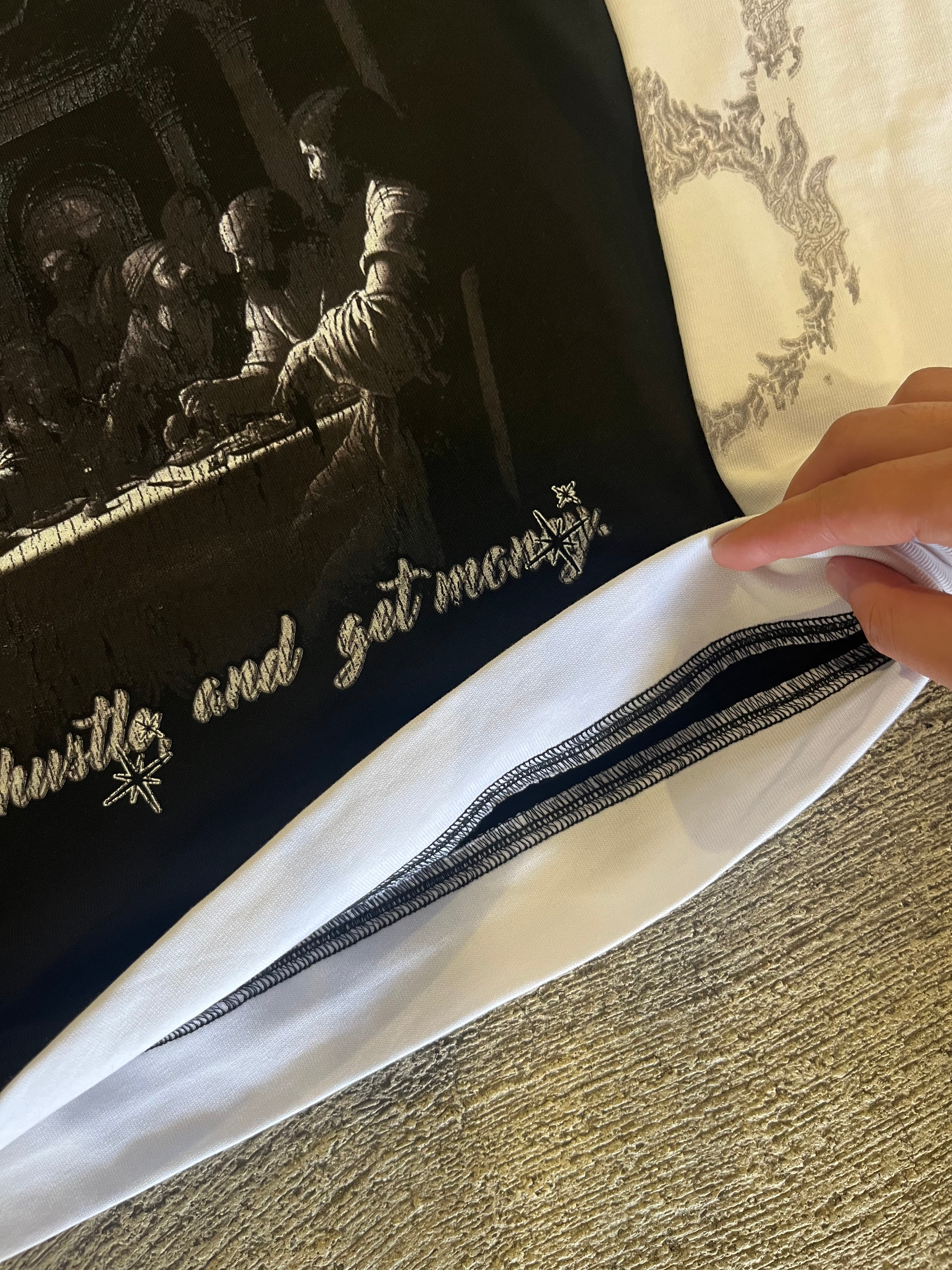 alla mina t-shirts med dubbla lager