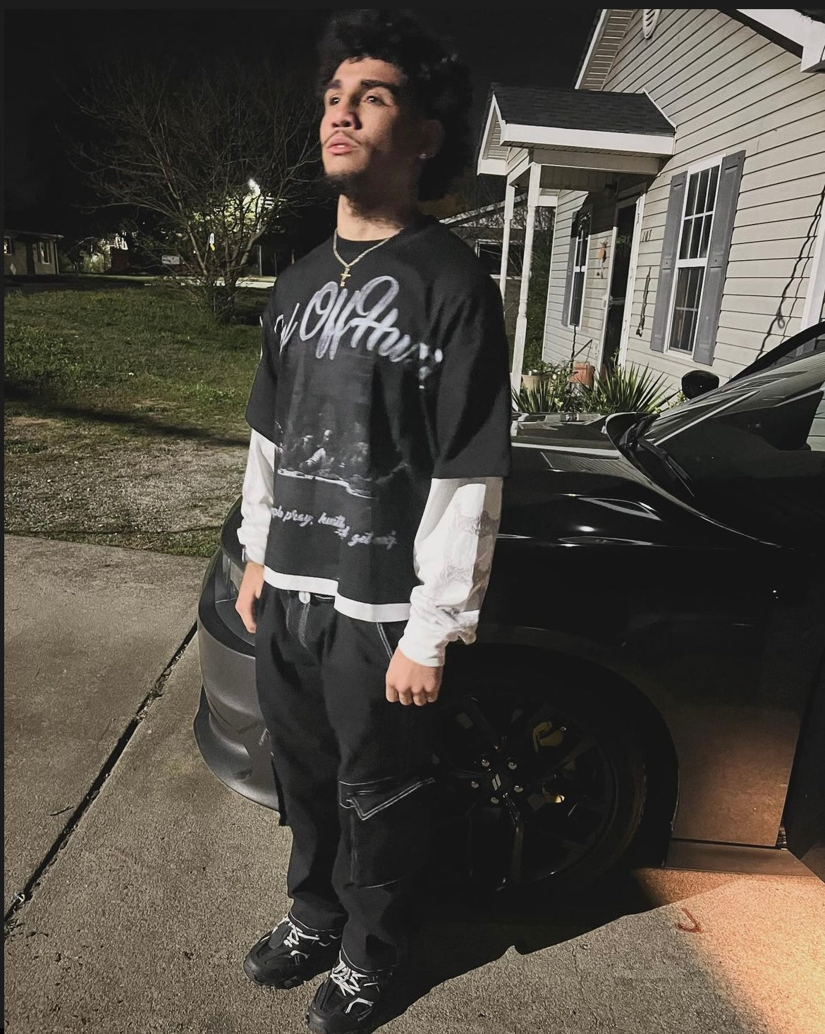 alla mina t-shirts med dubbla lager