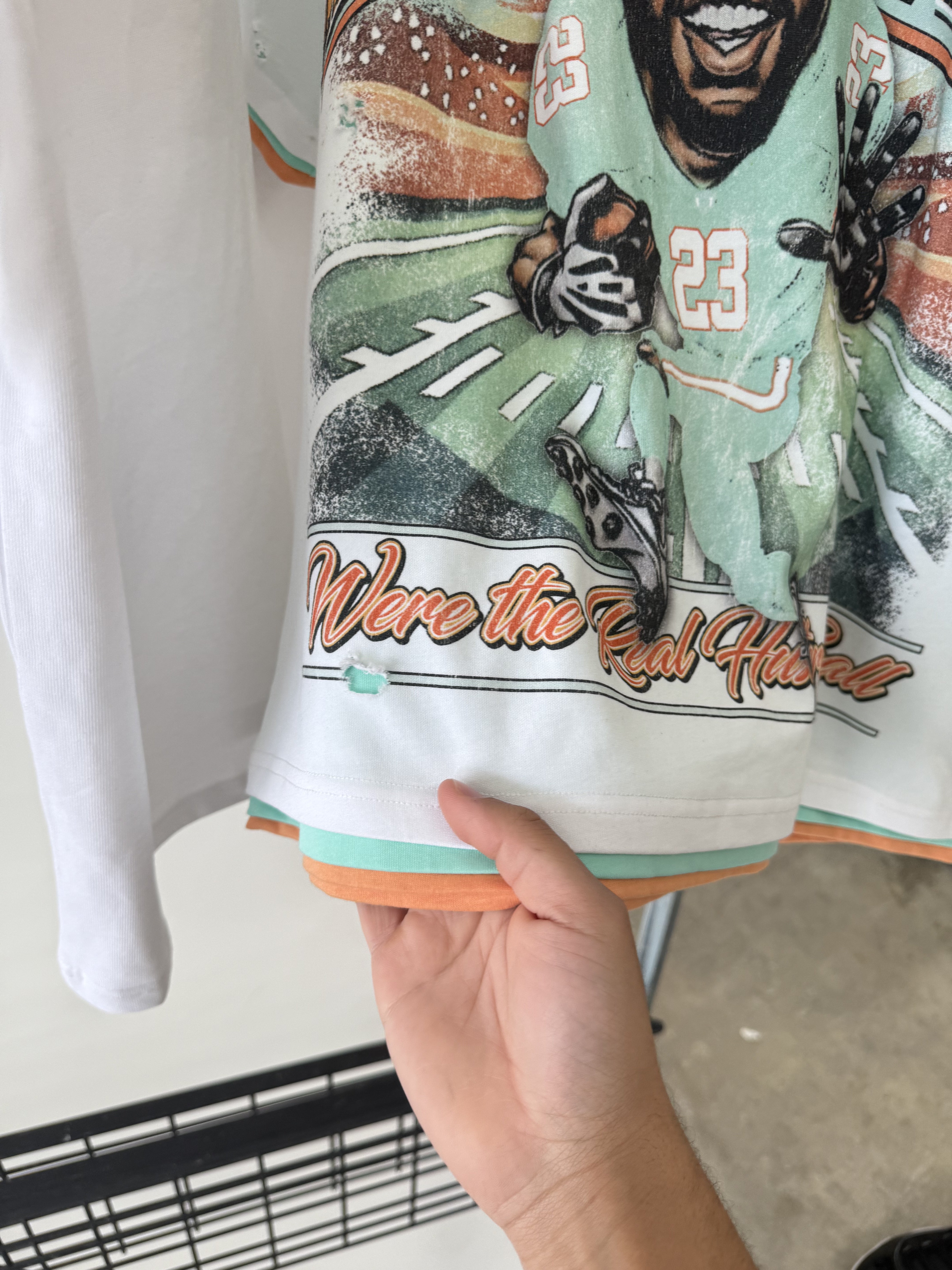 catch the ball tripled layered tee