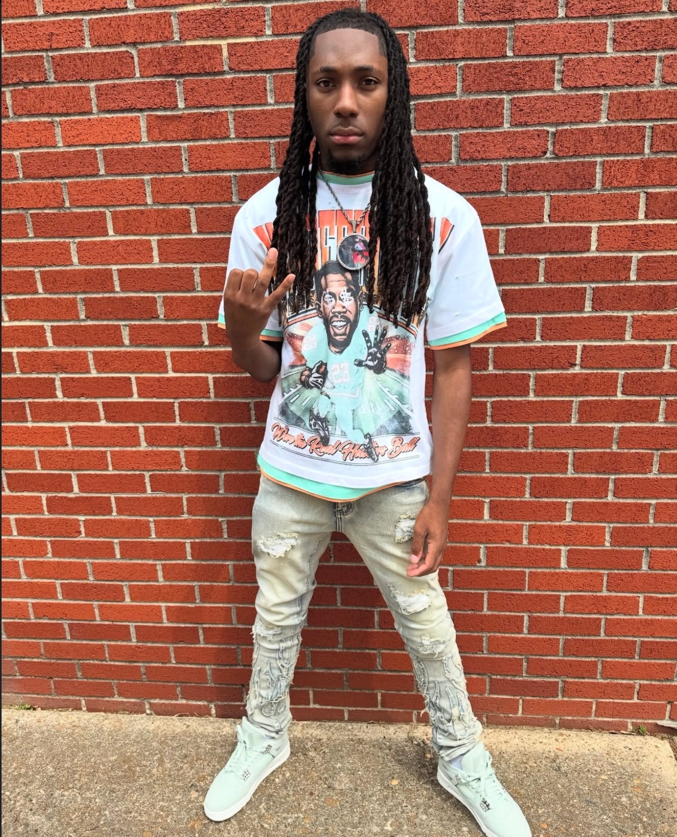 catch the ball tripled layered tee